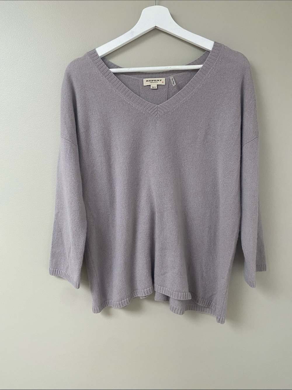 Lavender V-Neck Sweater